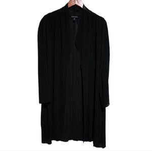 Eileen Fisher Accordion Duster Cardigan in Black Size Small
